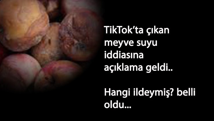 TikTok'taki çürük meyveler üzerine bakanlıktan açıklama!