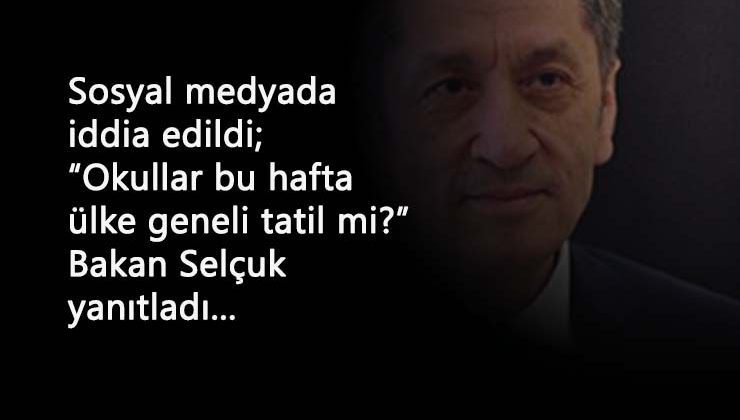 Okullar 2-6 Kasım'da tatil mi? Türkiye Geneli tatil var mı?