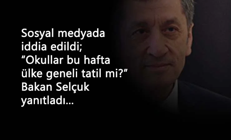 Okullar 2-6 Kasım'da tatil mi? Türkiye Geneli tatil var mı?