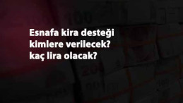 Hangi esnaflar kira desteğinden yararlanacak? Esnafa kira desteği kaç lira olacak?
