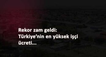 Türkiye'nin en yüksek işçi ücreti bu belediyede