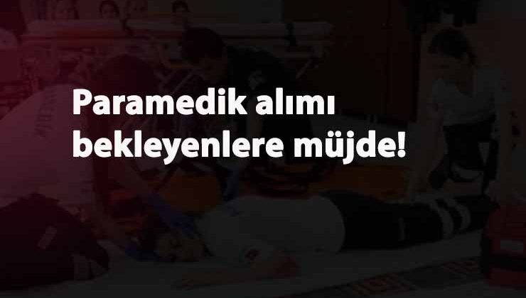 112 acil için paramediklere müjde: Alım ihtimali arttı