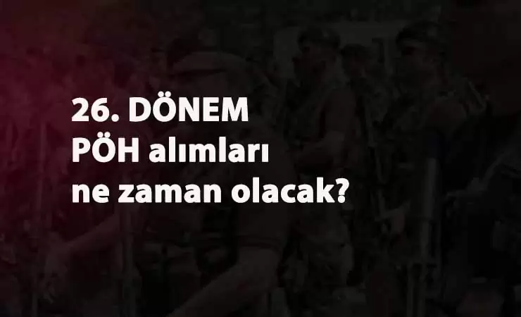 26. Dönem PÖH alımı ne zaman? Polis Akademisi'nden Polis Özel Harekat sınav duyurusu
