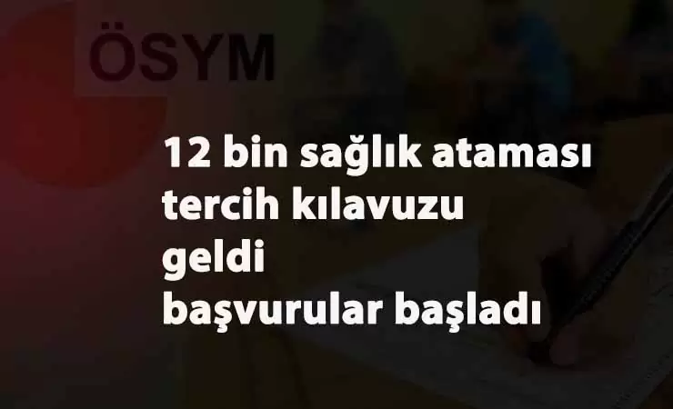12 bin Sağlık Personeli alımı başladı: İşte kılavuzlar ve branş dağılımı