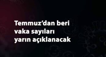 Yazdan beri toplam kaç vaka olduğu yarın açıklanacak