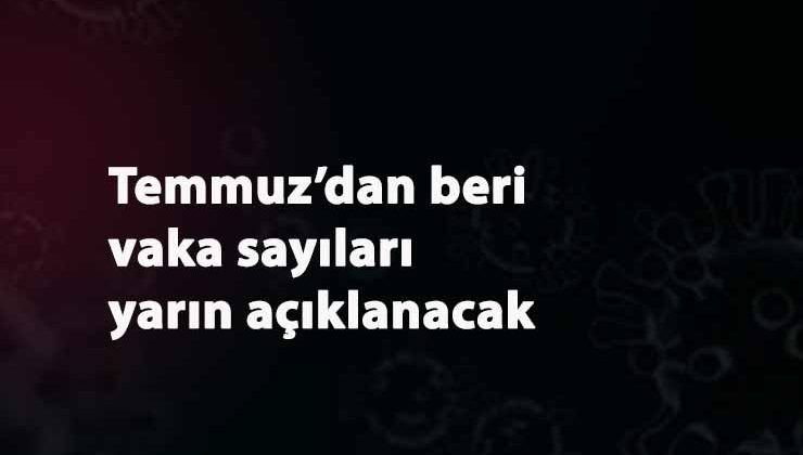 Yazdan beri toplam kaç vaka olduğu yarın açıklanacak