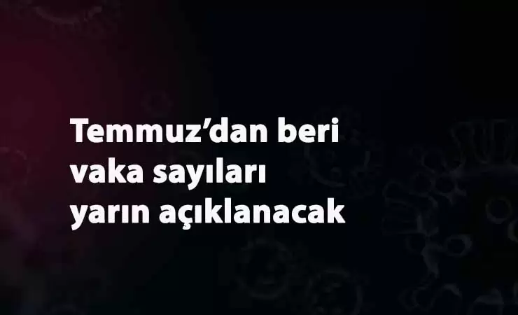 Yazdan beri toplam kaç vaka olduğu yarın açıklanacak