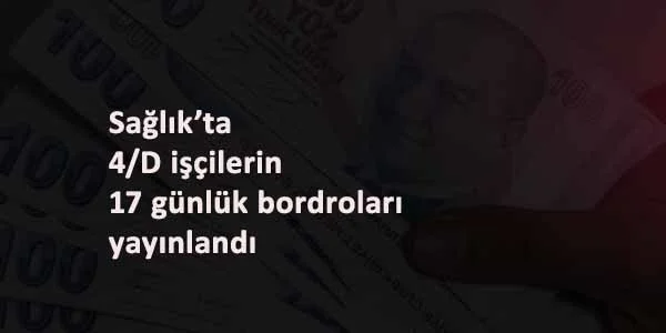 Sağlıkta 4/D işçilerin Ocak 2021 maaş sorgulama ekranı açıldı
