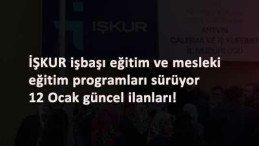İŞKUR'dan çeşitli şehirlere İşbaşı Eğitim ve Mesleki Eğitim ile personel alımı