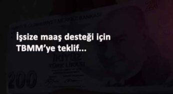 İşsize asgari ücret tutarında yardım teklifi TBMM'de