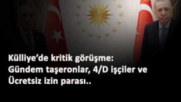 Ergün Atalay Cumhurbaşkanı ile görüştü: Gündem taşeron ve ücretler
