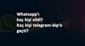 Türkiye'de kaç kişi Whatsapp'ı sildi? Kaç kişi Telegram ve BİP yükledi?