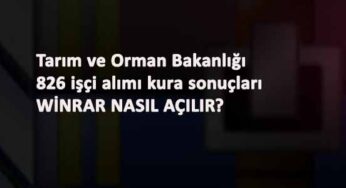 Tarım ve Orman Bakanlığı 826 işçi alım sonuçları neden açılmıyor?