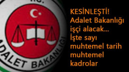 Adalet Bakanı açıkladı: Adalet Bakanlığı 1500 işçi alımı kesinleşti! Alım ne zaman?
