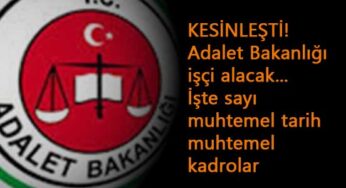 Adalet Bakanı açıkladı: Adalet Bakanlığı 1500 işçi alımı kesinleşti! Alım ne zaman?