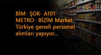 Güncel market elemanı alımları: Yaygın marketlere personel aranıyor!