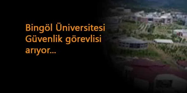 bingöl üniversitesi personel alımı