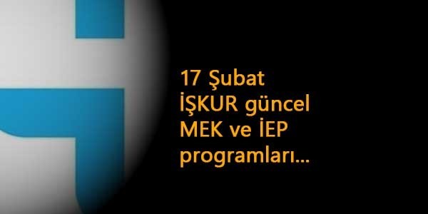 İŞKUR kursları sürüyor: 17 Şubat yeni il ve kurslar açıldı