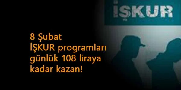 İŞKUR kursları sürüyor: 8 Şubat yeni il ve kurslar açıldı