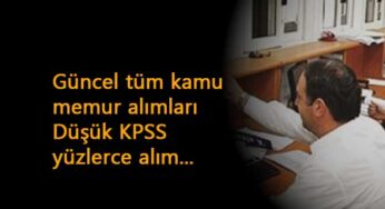 Kamu memur alımı: KPSS şartlı güncel kamu ilanları başladı