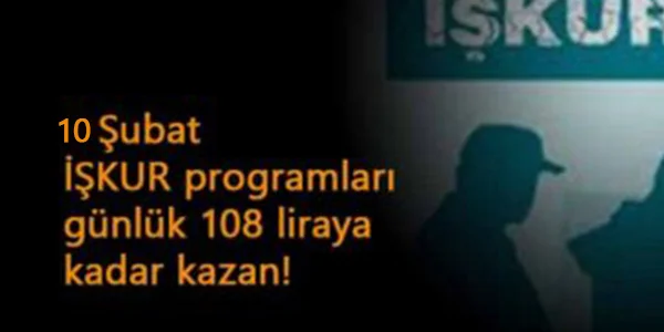 İŞKUR kursları sürüyor: 10 Şubat yeni il ve kurslar açıldı