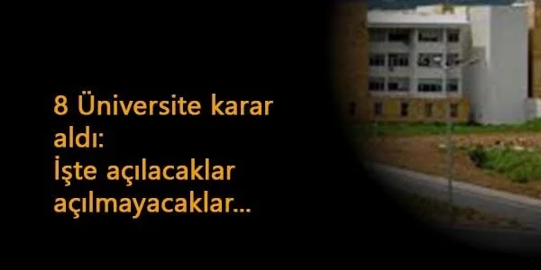 Hangi Üniversiteler yüz yüze açılacak? İşte güncel karar alan üniversiteler