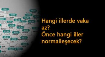 Hangi illerimizde vaka az? Normalleşmeye ilk geçecek iller hangileri?