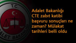 Adalet Bakanlığı CTE zabit katibi sonuçları ne zaman? Bekleyiş sürüyor