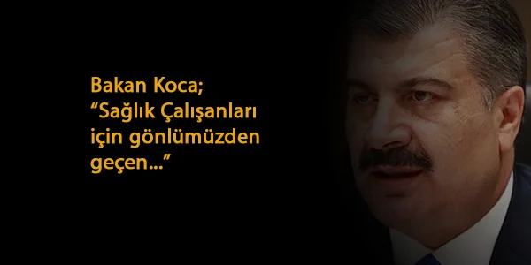 Fahrettin Koca: "Ek ödemede hakkaniyetsizliğin farkındayız"