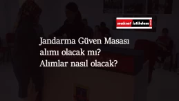 Jandarma Güven Masası personel alımı 2021'de olacak mı? Açıklama geldi