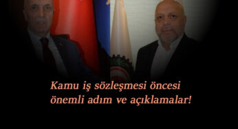 Kamuda TİS için süreci değiştirecek adım!