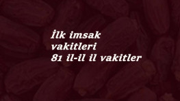 İlk sahur 2021 saat kaçta? Ankara-İstanbul-İzmir ve diğer iller için il il imsak vakitleri