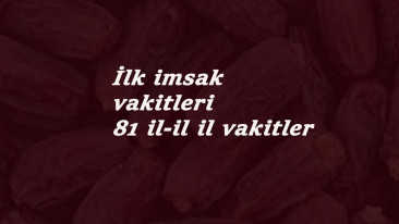 İlk sahur 2021 saat kaçta? Ankara-İstanbul-İzmir ve diğer iller için il il imsak vakitleri
