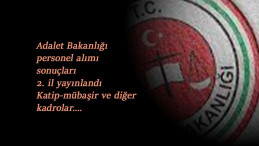 Adalet Bakanlığı personel alım sonuçları 1 ilde daha yayında (İKM, mübaşir, katip ve fazlası)