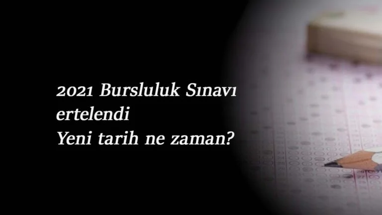 2021 Bursluluk Sınavı (İOKBS) ne zamana ertelendi? Yeni sınav tarihi belli mi?