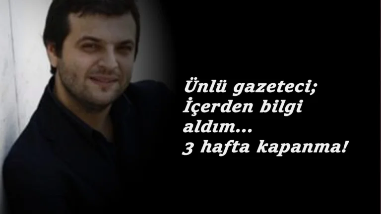 Gazeteci Candaş Tolga Işık: "İçerden bilgi aldım kapanma yolda"