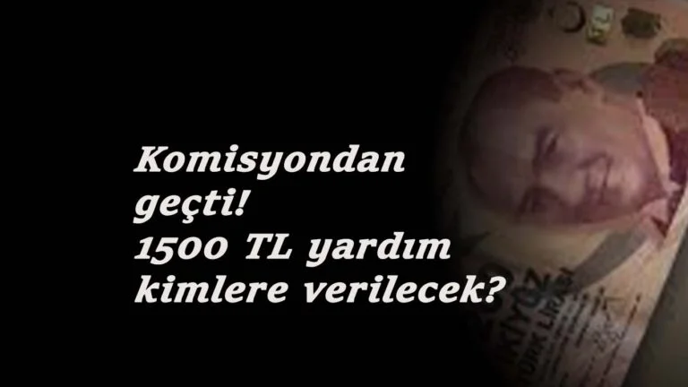 282 bin kişi yararlanacak: 1500 TL destek başvuru şartları nelerdir? Başvurular ne zaman?
