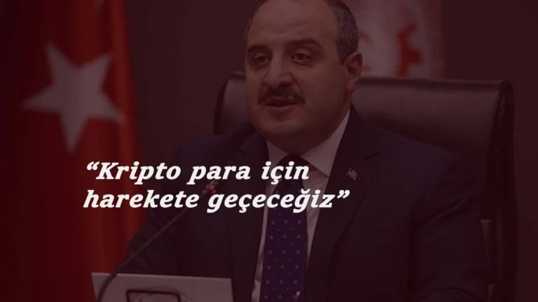 Mustafa Varank: "Kripto para ile ilgili harekete geçeceğiz"
