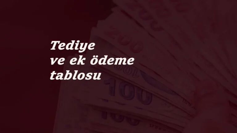 Kamudaki 4/D işçiler 2021'de hangi ek ödemeleri alacak? Tediye ve ek ödeme tablosu