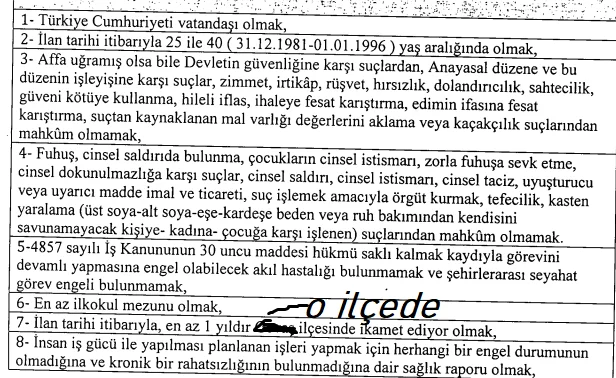 vaski personel alimi van a bagli bir cok belediye ilan acti