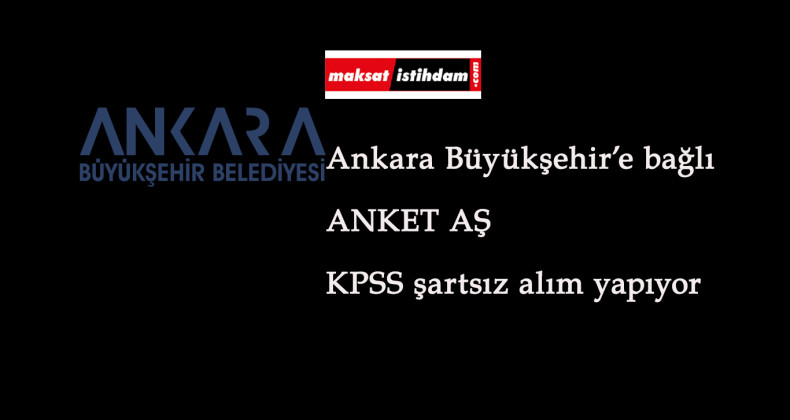 Ankara Büyükşehir Belediyesi danışma memuru arıyor