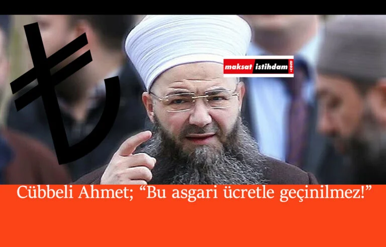 Cübbeli Ahmet Hoca'dan asgari ücret açıklaması