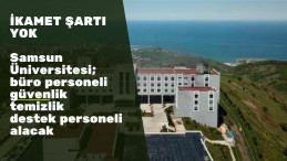Samsun Üniversitesi 60 personel alımı başladı