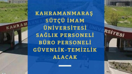 Kahramanmaraş Sütçü İmam Üniversitesi personel alımı başladı