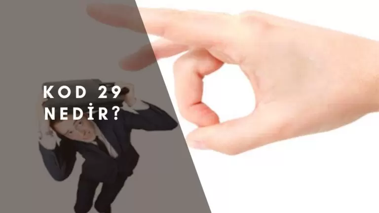 KOD29 nedir? Neden verilir? KOD29 ile çıkarılan tazminat ve işsizlik maaşı alır mı?