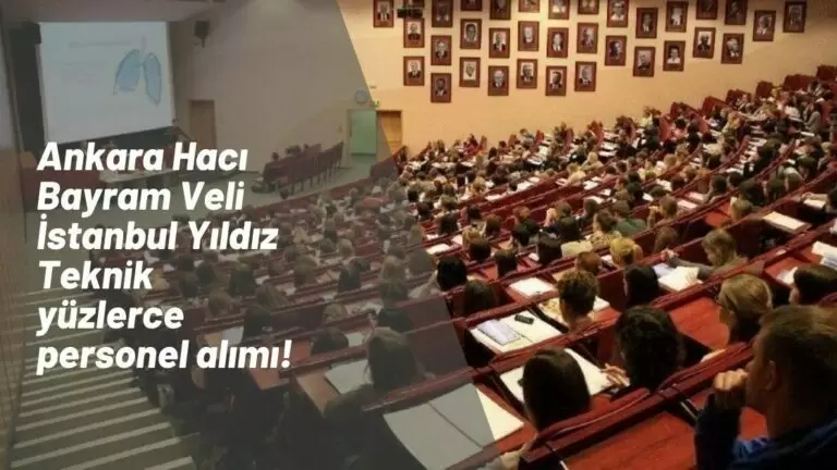 İki üniversite birden ilana çıktı: Üniversite personel alımı başladı