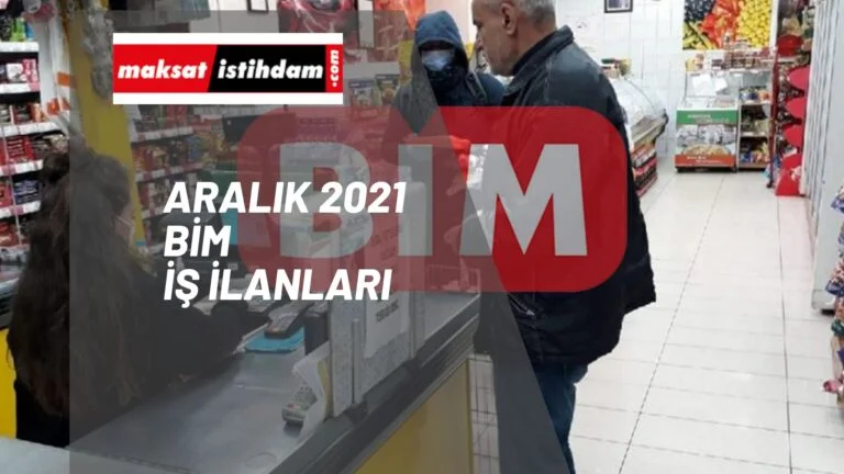 BİM iş başvurusu