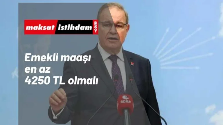 Emekli maaşı 2022 için talep: 4250 TL olmalı
