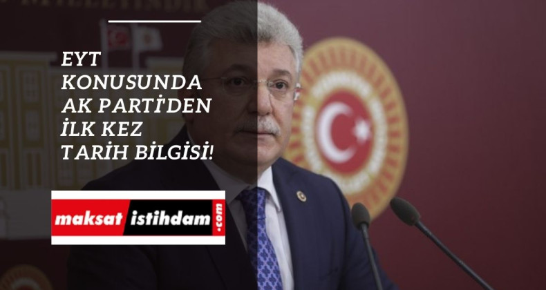 EYT ne zaman çıkacak? Ak Partili isim açıkladı