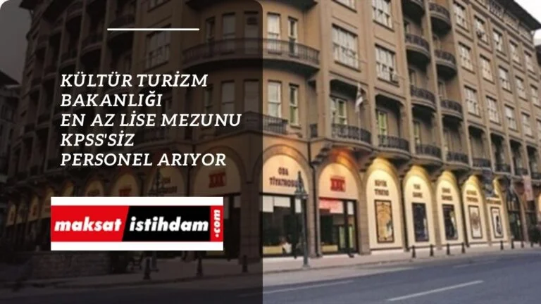 Devlet Tiyatroları 53 personel alımı yapacak